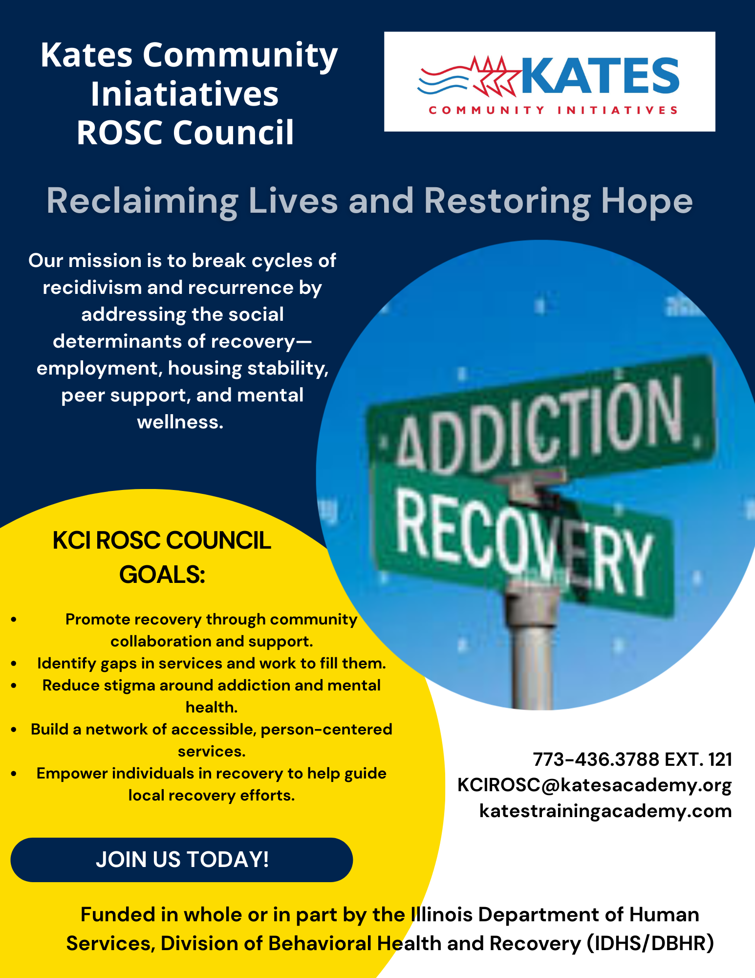 Kates Community Initiatives ROSC Council - Reclaiming Lives and Restoring Hope