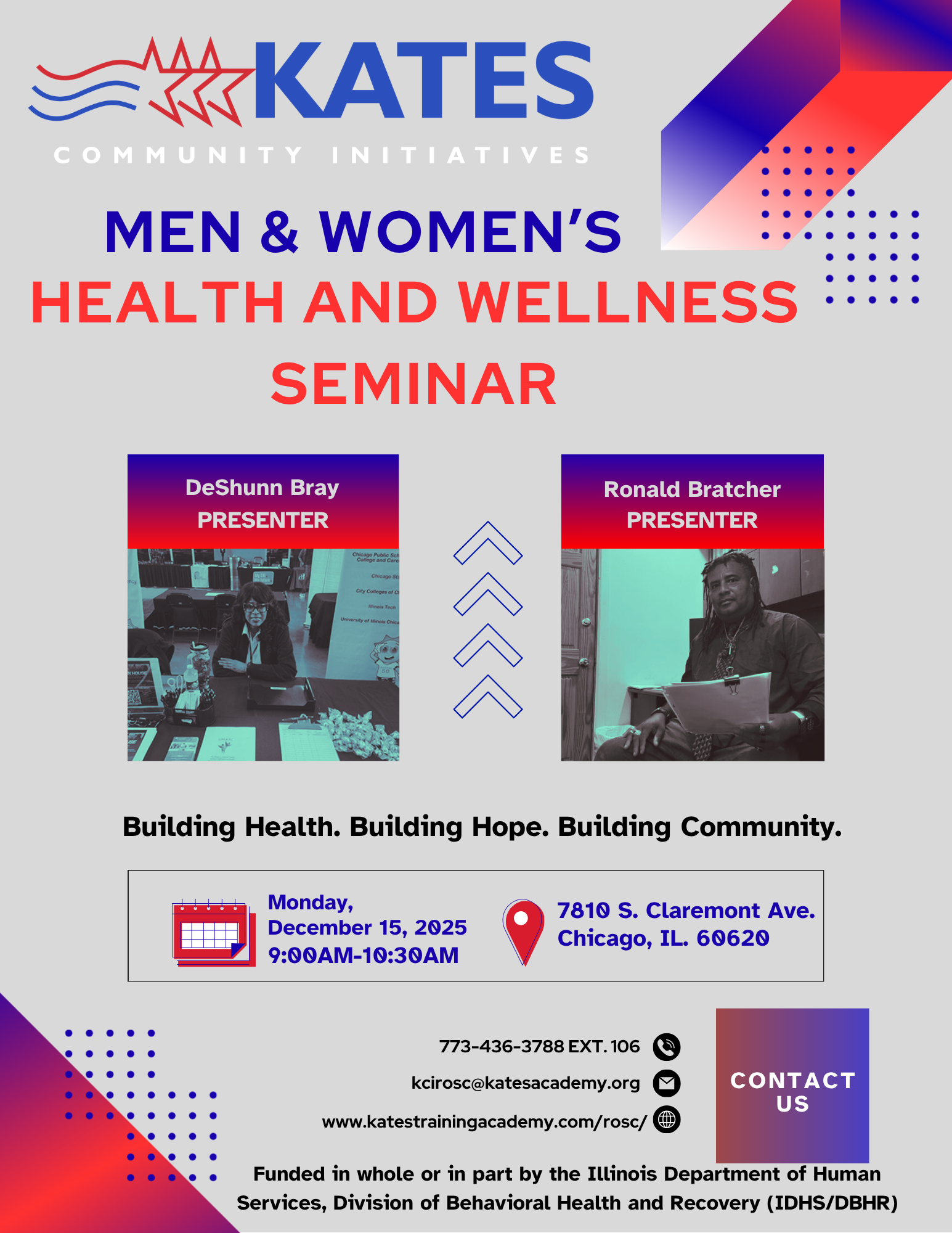 Men & Women's Health and Wellness Seminar December 15, 2025