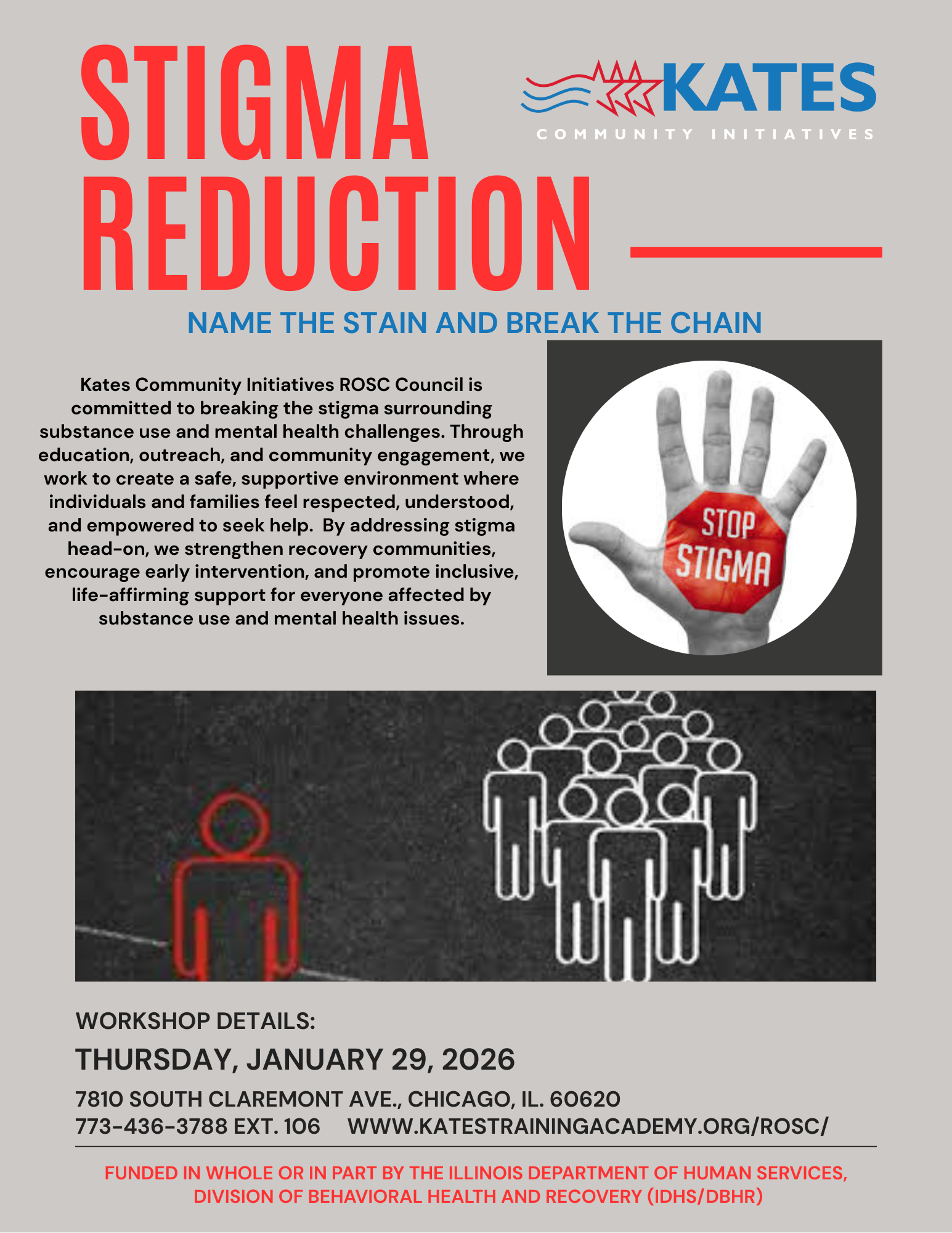 Stigma Reduction Workshop January 29, 2026
