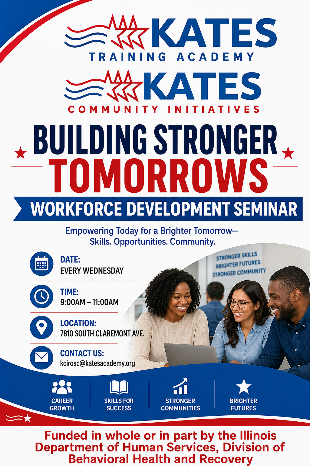 Building Stronger Tomorrows: Workforce Development Seminar - Every Wednesday, 9:00 AM to 11:00 AM at 7810 South Claremont Ave