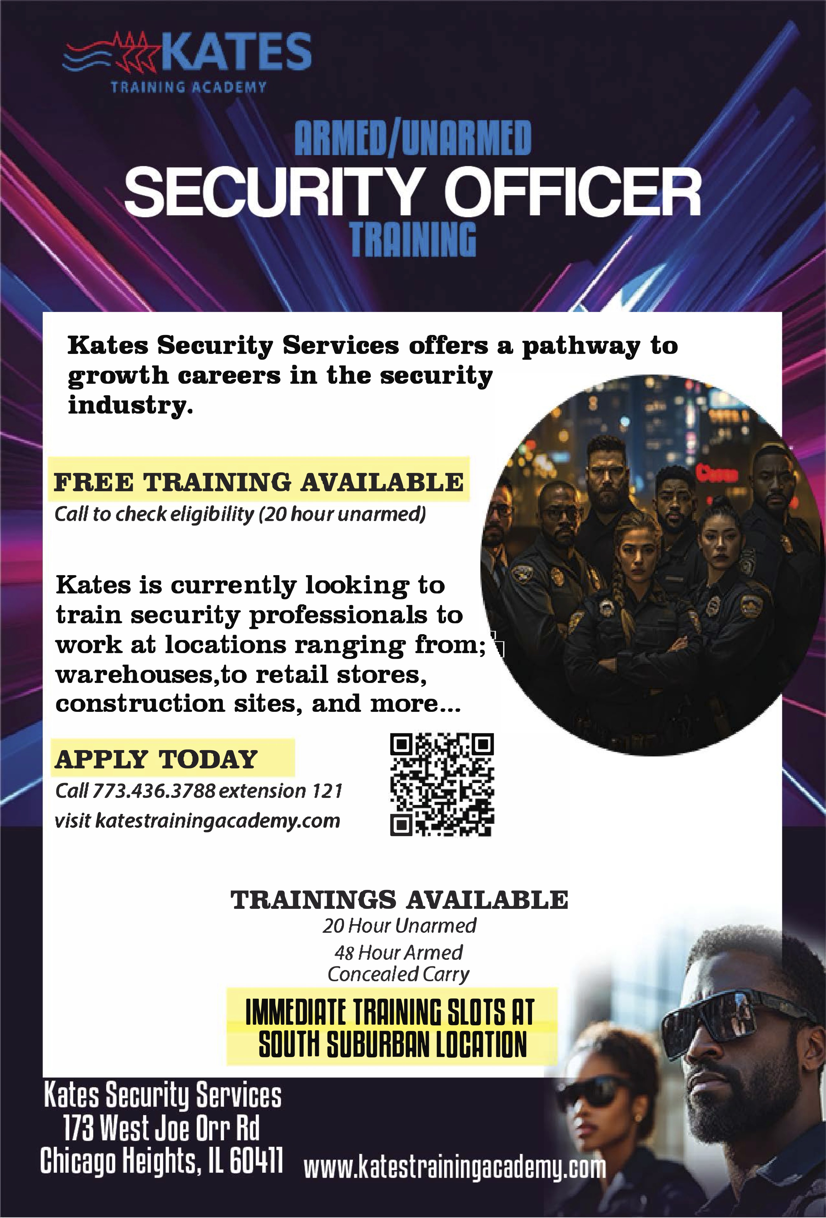 Kates Training Academy - Armed/Unarmed Security Officer Training